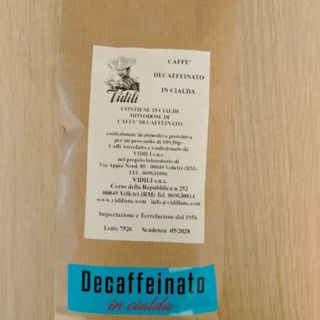 Caffè decaffeinato in cialde 15 cialde